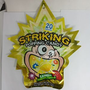 BONBON PETILLANT CITRON 48/12/30g YUHIN lemon poppingcandy FR 07.23 *