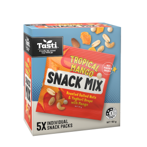RAW SNACK TROPICAL MANGO MIX 5x30g 8/150g TASTI F3036A 12.24 *