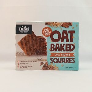 OAT BAKED CHOC BROWNIE SQUARES 10/150g TASTI #F6594A FR 10.25