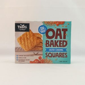 OAT BAKED SALTED CARAMEL SQUARES 10/150g TASTI #F6596A FR 10.25
