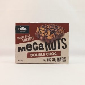MEGANUTS DOUBLE CHOC 6x40g 10/240g TASTI F6355B FR 10.25