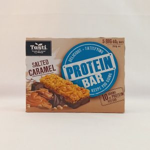 PROTEIN BARS SALTED CARAMEL 5x40g 10/200g TASTI F6272B FR 10.25