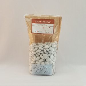 DRAGEE MINI COEUR BLANC 200g ADAM #512003  *RUP10.25*