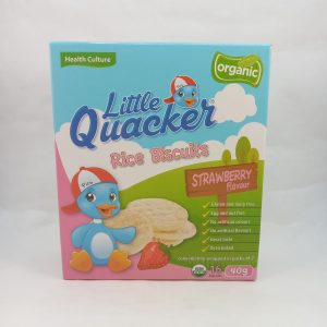 BISCUIT DE RIZ BEBE FRAISE 24/4/40g LITTLE QUACKER #RCLQ02 FR 09.23 *