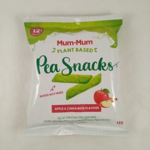 MUM MUM PEA SNACKS POMME/CANNELLE 32/8/12g WANT WANT #BFMP133 FR9.23*
