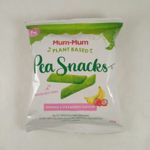MUM MUM PEA SNACKS BANANE/FRAISE 32/8/12g WANT WANT #BFMP134 FR 9.23*