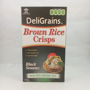 CRACKERS RIZ BRUN SESAME NOIR 6/100g WANT WANT #RCDG02 FR *RUP05.25