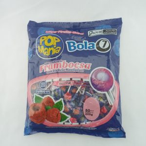 SUCETTE POPMANIA FRAMBOISE 50pcs 20/600g BOLA7 #02985 FR *RUP02.26*