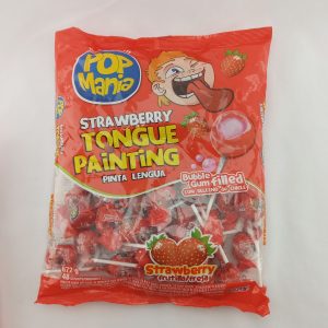 SUCETTE POPMANIA STRAWBRY TONGUE PAINTING 48pcs 16/672g #12739*R7.25*