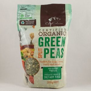 POIS CASSES BIO 10/500g C/C organic green split peas FR *R7.23 *