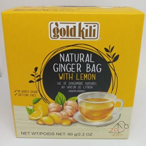 THE AU GINGEMBRE CITRON 24/60g GOLDKILI ginger bag lemon 10.23 *