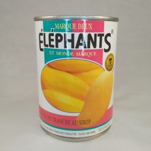 MANGUE AU SIROP 12/565g TWIN ELEPHANTS #KEMA5 mango slice 11.23 *