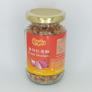 ECHALOTTE FRIT 12/100g ROYLES fried shallots jar FR *RUP04.23 *