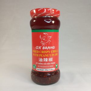 PIMENT FRIT+CACAHUETE 24/12/320g OX BRAND #SAOX03 crispy chili 11.23*