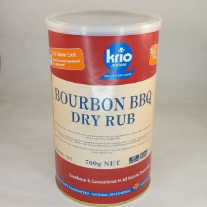 MARINADE SECHE BBQ BOURBON 12/700g KRIO #11575 bourbon rub 01.25 *