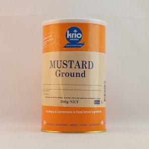 MOUTARDE MOULUE BOITE 12/500g KRIO mustard ground FR 08.25