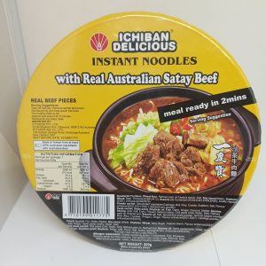 SOUPE RAMEN BOEUF SATE 6/200g WEI LIH ichiban satay beef FR 11.24 *