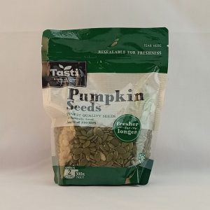 GRAINES DE CITROUILLE 6/300g TASTI #F1626A pumpkin seeds FR*RUP12.25*