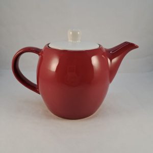 THEIERE rouge et blanc céramique 0.6L H031-43 G331-2 11X24 78-88