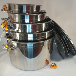 FAITOUT SET INOX 30/35/40/45/50cm 1set/ctn 1-10 P39 05.26