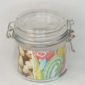 BOCAL VERRE 500ml étanche fermeture clip métal 36pcs/ctn P32 07.25