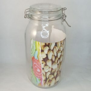 BOCAL VERRE 2L étanche fermeture clip metal 12pcs/ctn P30 02.25