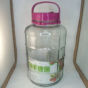 BOCAL VERRE 8L couvercle violet 6pcs/ctn P30 *RUP12.25*