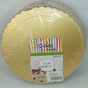 DESSOUS GATEAU ROND OR 20cm 25pcs 12pack/ctn P22 12.22 *