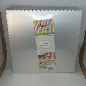 DESSOUS GATEAU CARRE ARGENTE 30cm 25pcs 12pack/ctn P22 12.22 *