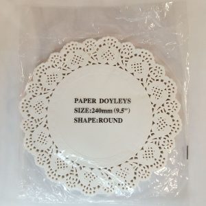 DECO PAPIER ROND 9.5inch 22.86cm 100pcs 200paquet/ctn RUP04.26