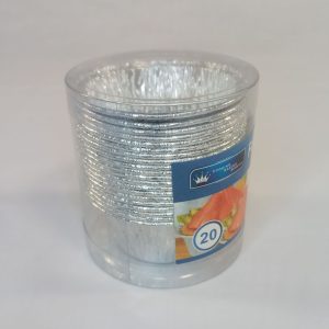 MOULE ALUMINIUM 20pcs rond 7*3.5cm 120set/ctn  P32 07.25