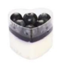 VERRINE coeur 70ml 5.5*4.2cm 12pcs 120pack/ctn P30 02.25 *
