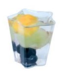 VERRINE étoile 60ml 5*6*3.5cm 25pcs  64pack/ctn P22 12.22 *