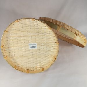 PLATEAU BAMBOU TISSE 26cm 100pcs/ctn P23 04.23 *