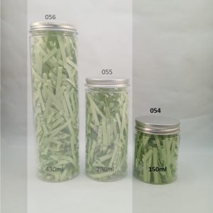 BOCAL PLASTIQUE couvercle alum 150ml 55*65mm 50pcs/ctn P30 *RUP03.25*