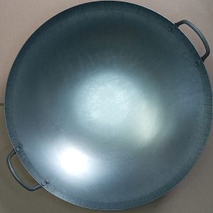 WOK ACIER 2 POIGNEES 44CM 17" *RUP11.22 *