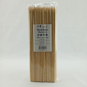 PIQUE A BROCHETTE 10" 25cm 100/100pcs BAMBUART #KWSKC10 08.25