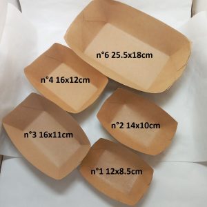 BARQUETTE KRAFT n°2 14x10cm 250pcs*4pack/ctn   *RUP03.23 *