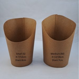 BOITE WRAP KRAFT ronde S  5.9*7.1*12cm  50pcs  1000pcs/ctn 12.21 *