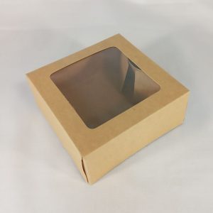 BOITE CAKE kraft 100x100x45mm 25pcs 500pcs/ctn 01.25