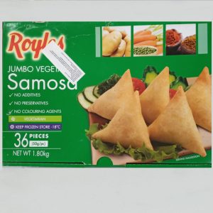 ROYLES JUMBO SAMOSA VEG  36x50g x8 boxes 01.23 *