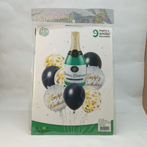 BALLON HELIUM SET HB CHAMPAGNE  9pcs 1+5+3pcs  P21 11.22 *