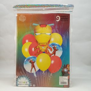 BALLON HELIUM SET homme en fer 9pcs 1+2+6pcs  P21 11.22 *