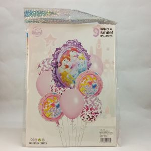 BALLON HELIUM SET princesse 9pcs 1+5+3pcs  P21 11.22 *