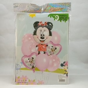 BALLON HELIUM SET souris fille dessin animé 9pcs 1+2+6pcs  P21 11.22*