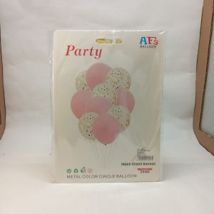 BALLON SET ROSE CLAIR 10pcs*40cm P21 11.22 *