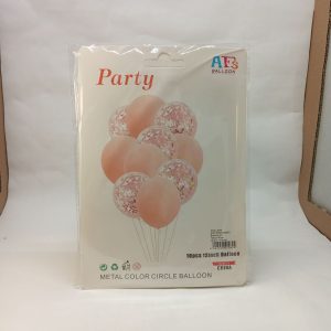 BALLON SET ORANGE CLAIRE 10pcs*40cm P21 11.22 *