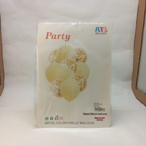 BALLON SET JAUNE 10pcs*40cm P21 11.22 *