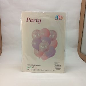 BALLON SET MAUVE et ROSE 10pcs*40cm P21 11.22 *