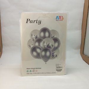 BALLON SET ARGENTE 10pcs*40cm P21 11.22 *
